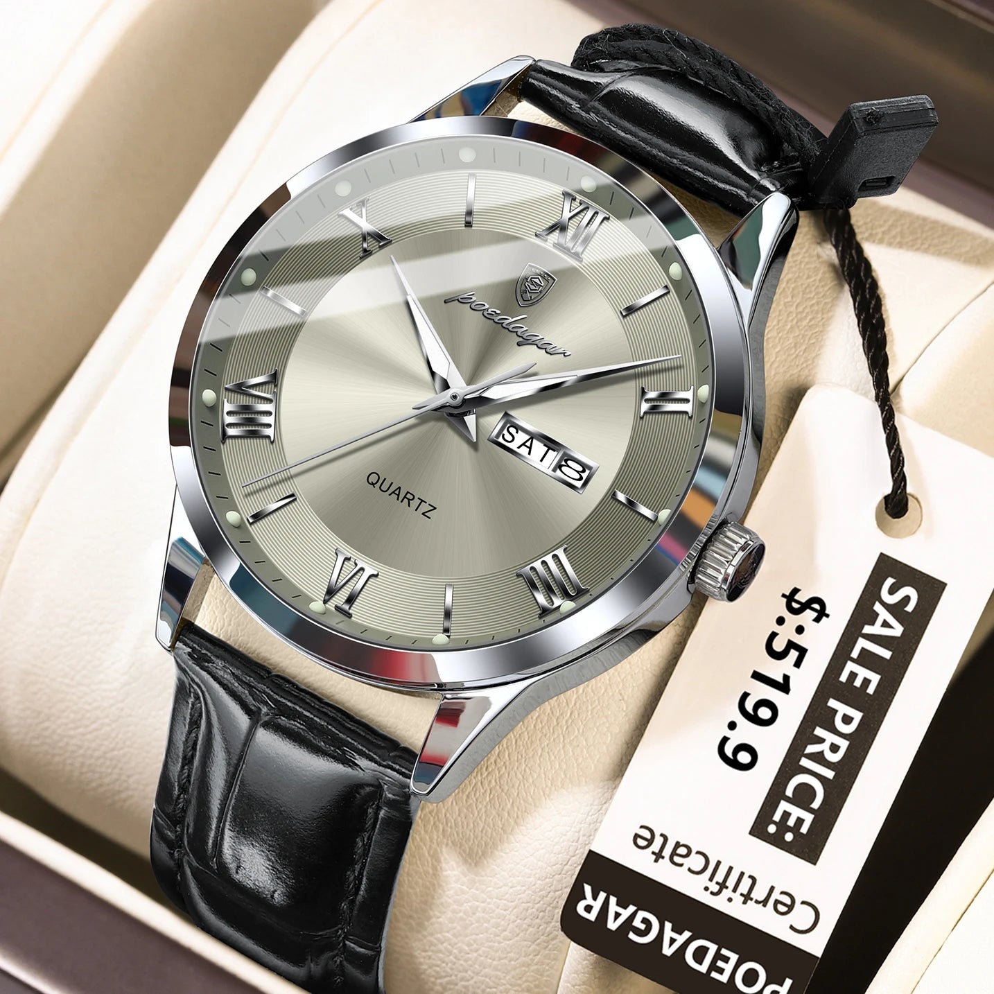 Montre de luxe haut de gamme pour homme, style militaire, étanche, lumineuse, date…