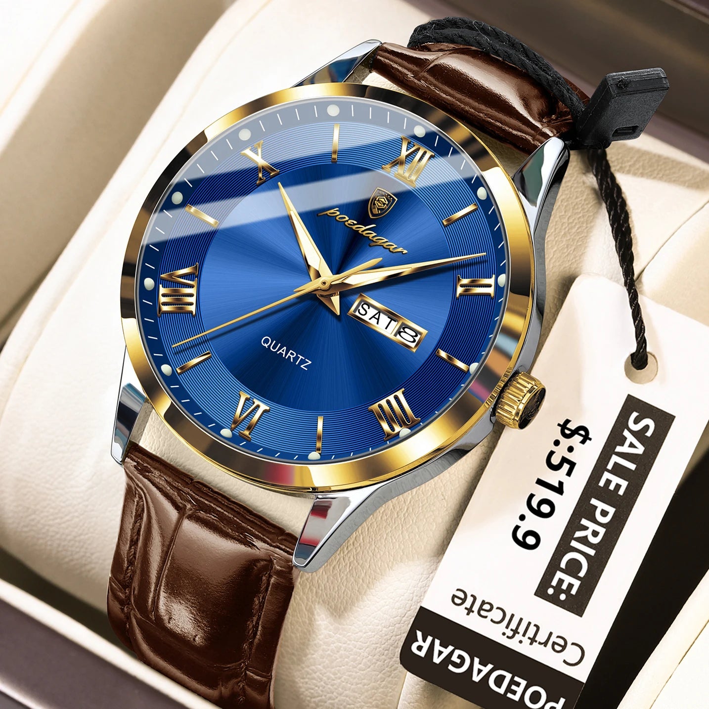 Montre de luxe haut de gamme pour homme, style militaire, étanche, lumineuse, date…
