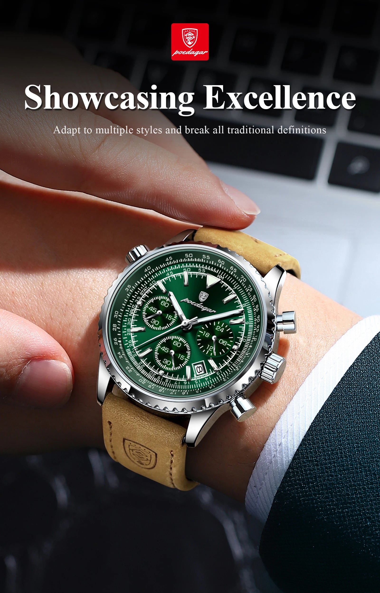 Montre Homme Luxe Quartz Étanche Lumineuse Date Chronographe …