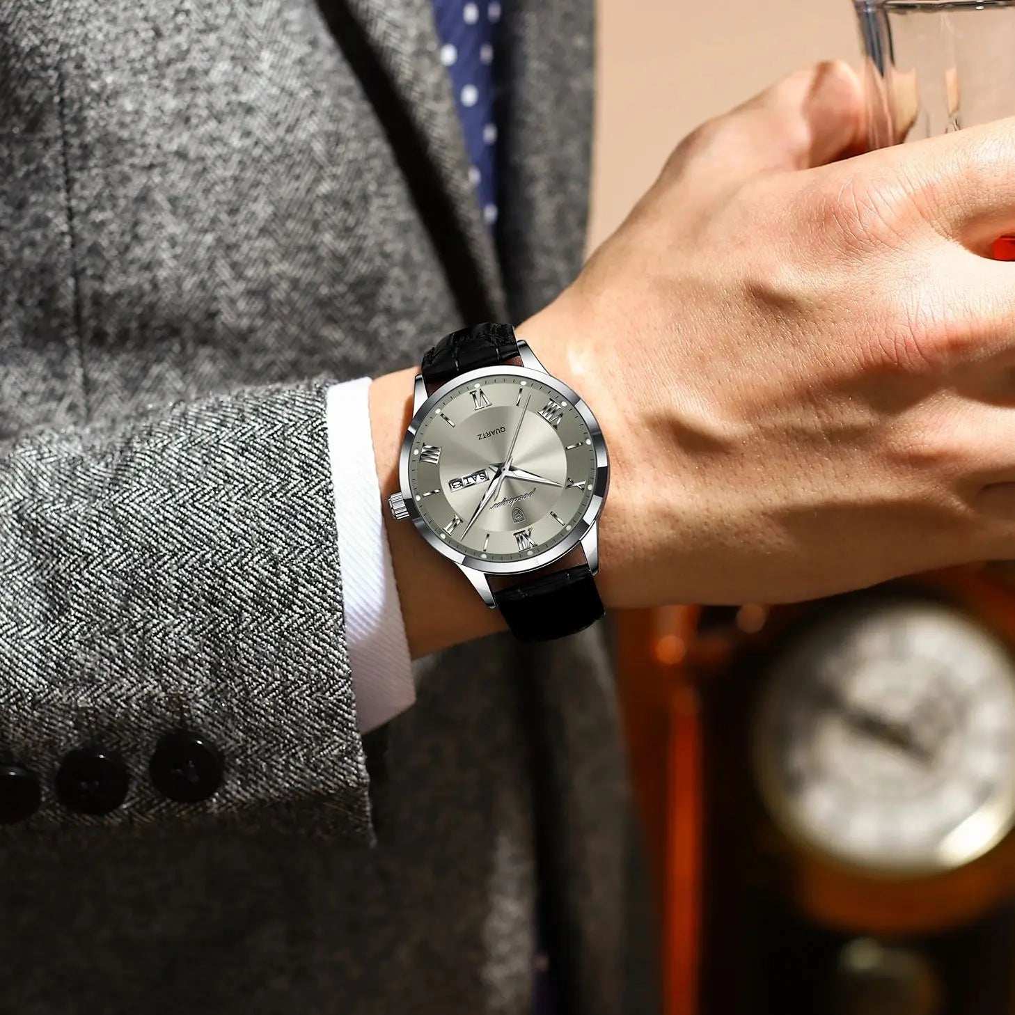 Montre de luxe haut de gamme pour homme, style militaire, étanche, lumineuse, date…