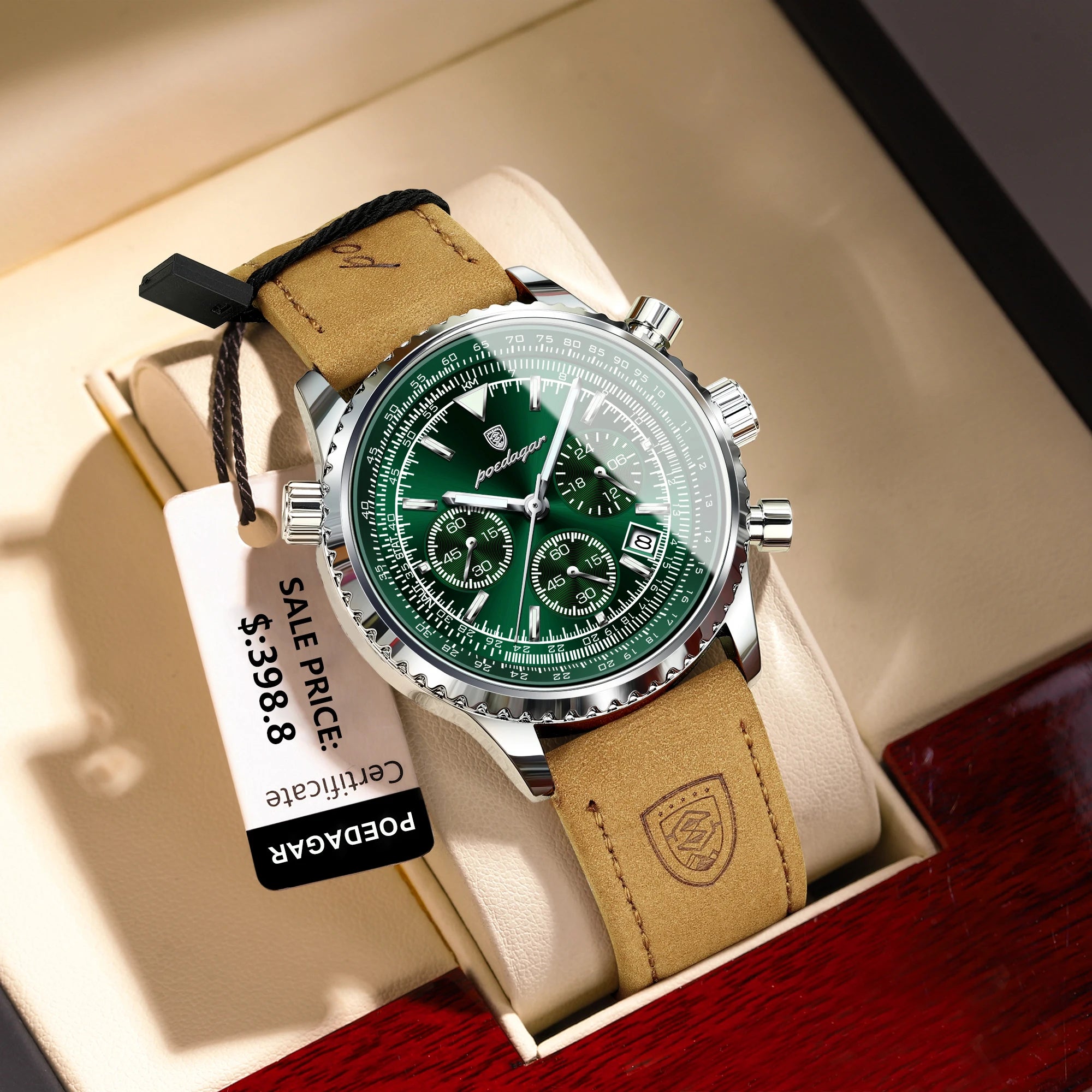 Montre Homme Luxe Quartz Étanche Lumineuse Date Chronographe …