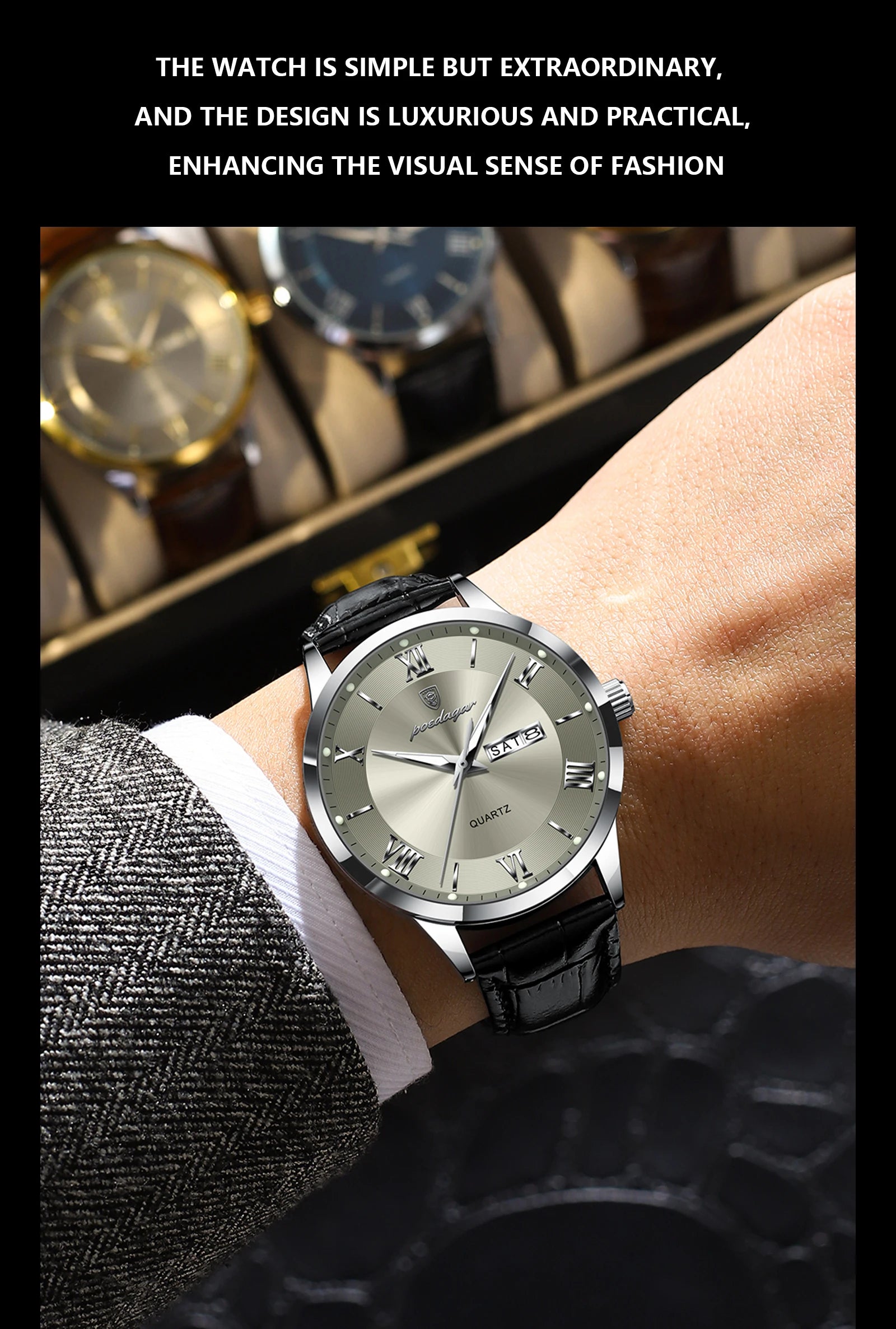 Montre de luxe haut de gamme pour homme, style militaire, étanche, lumineuse, date…