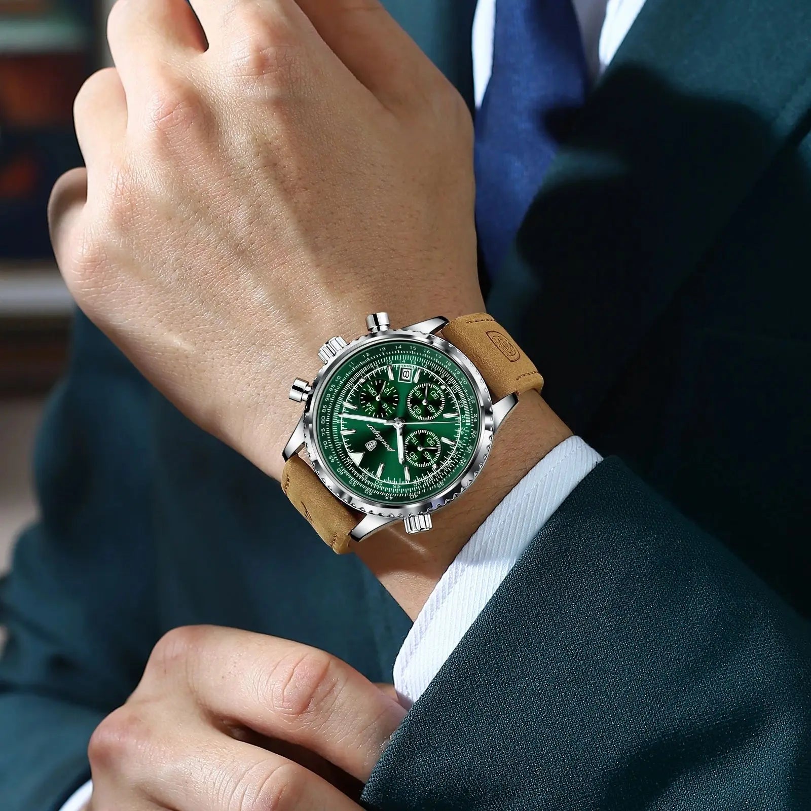 Montre Homme Luxe Quartz Étanche Lumineuse Date Chronographe …