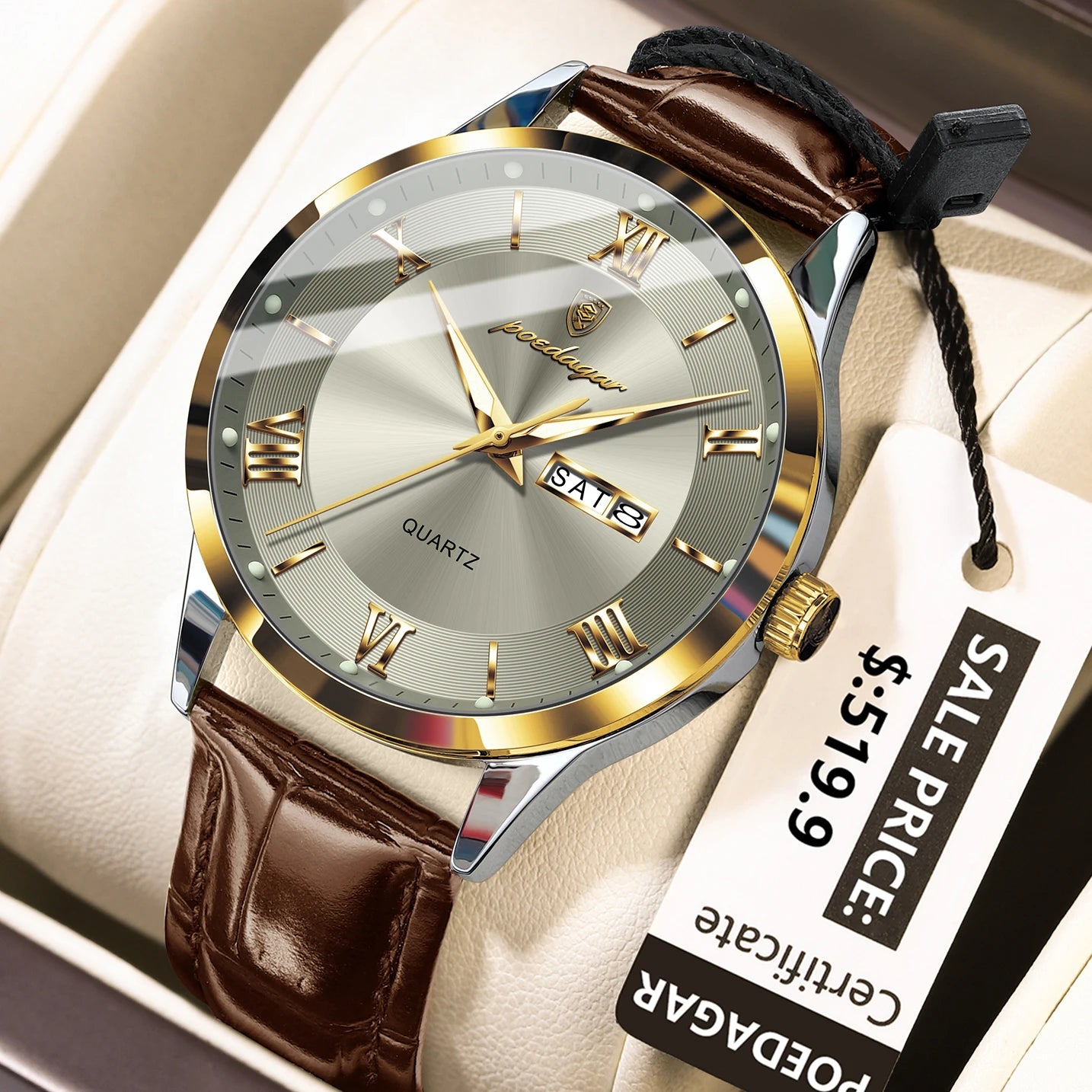 Montre de luxe haut de gamme pour homme, style militaire, étanche, lumineuse, date…