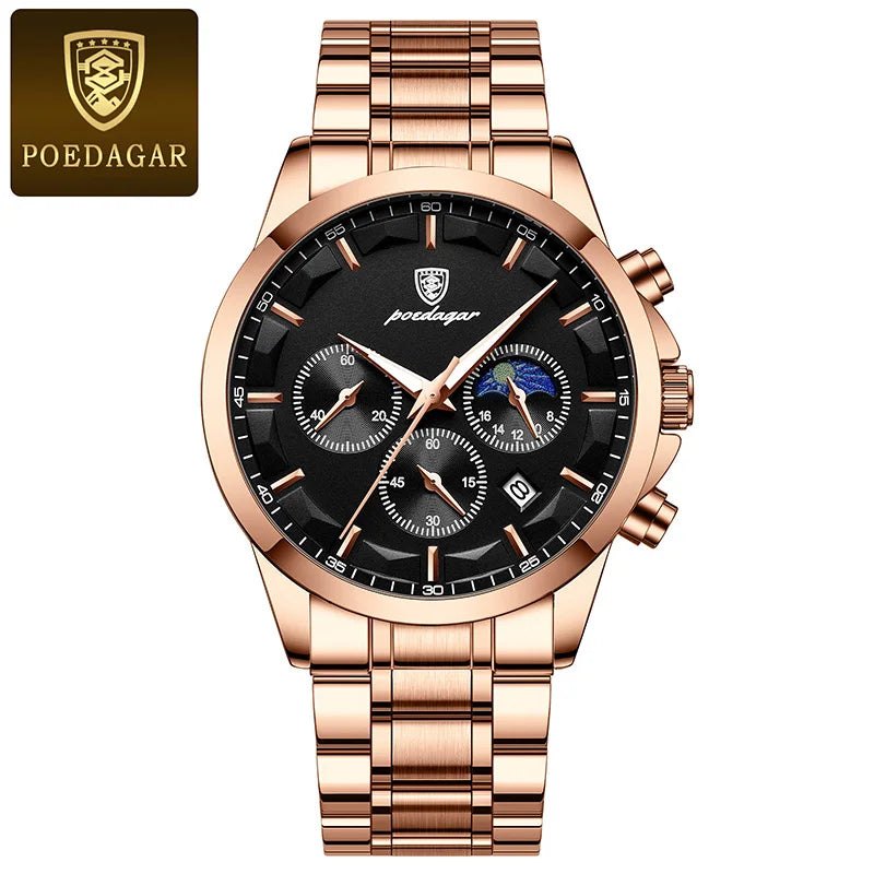 Montre Homme Cuir Véritable Mode Calendrier Lumineux Chronomètre…