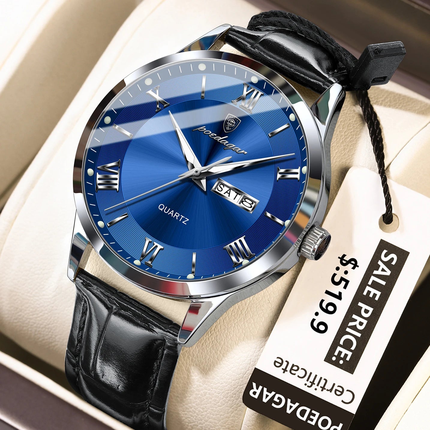 Montre de luxe haut de gamme pour homme, style militaire, étanche, lumineuse, date…