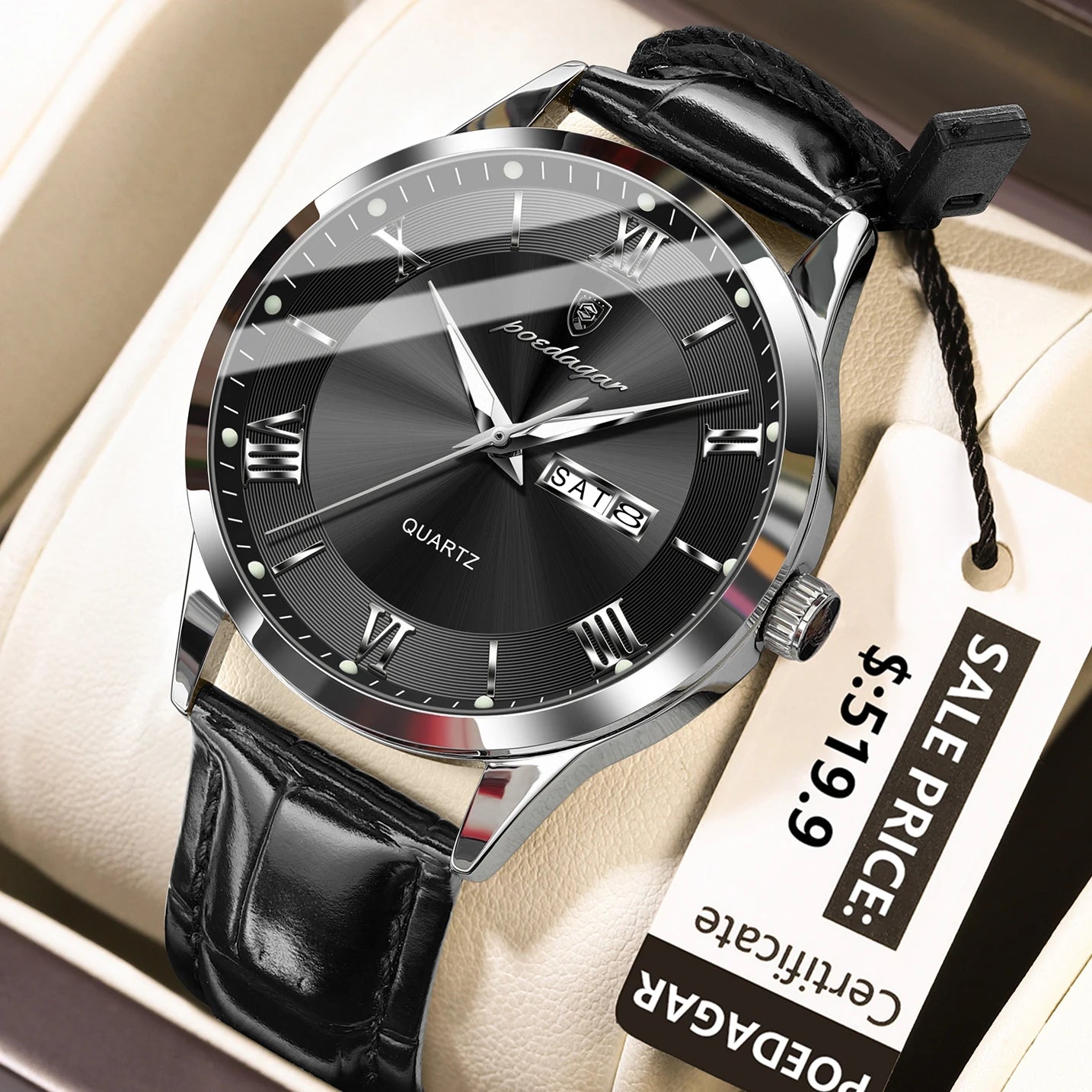 Montre de luxe haut de gamme pour homme, style militaire, étanche, lumineuse, date…