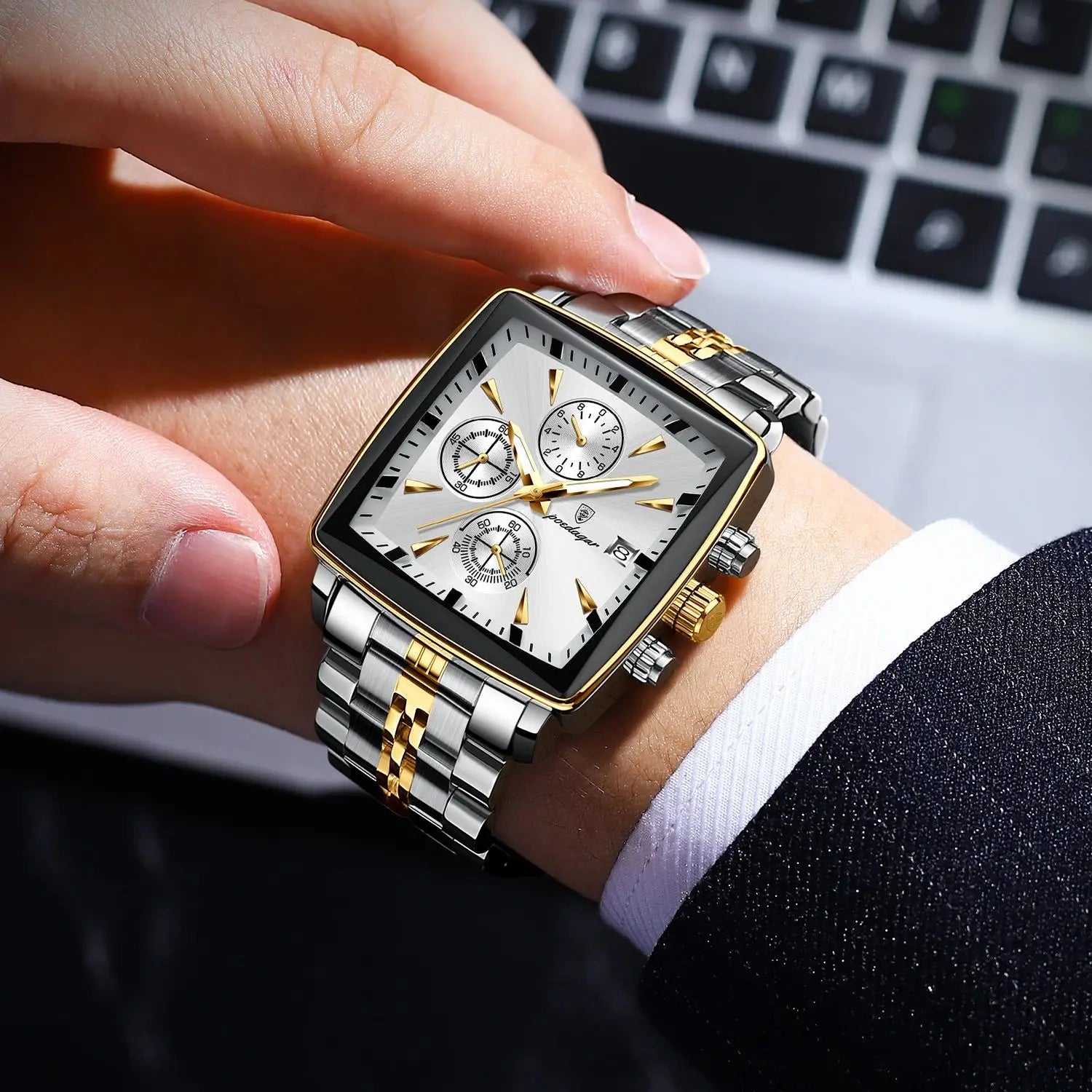 Montre chronographe étanche pour homme de haute qualité et tendance…