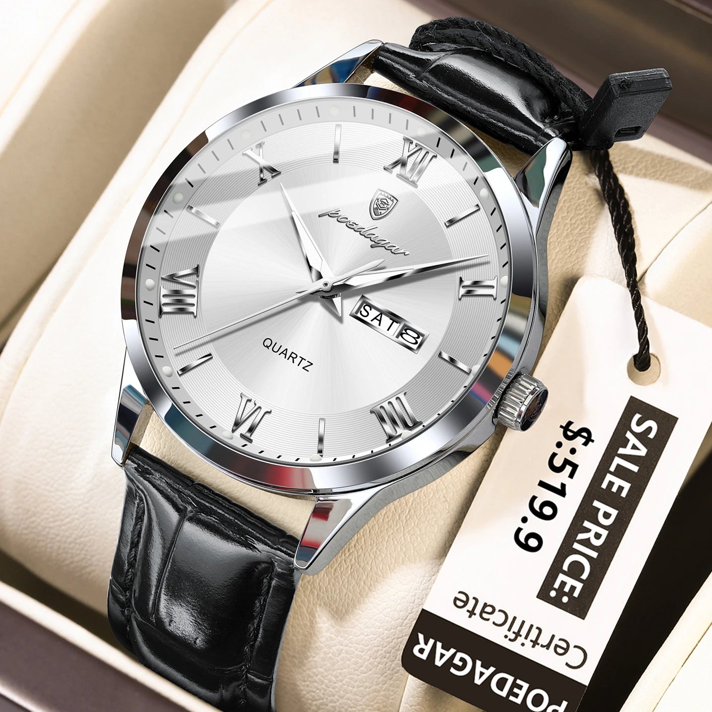 Montre de luxe haut de gamme pour homme, style militaire, étanche, lumineuse, date…