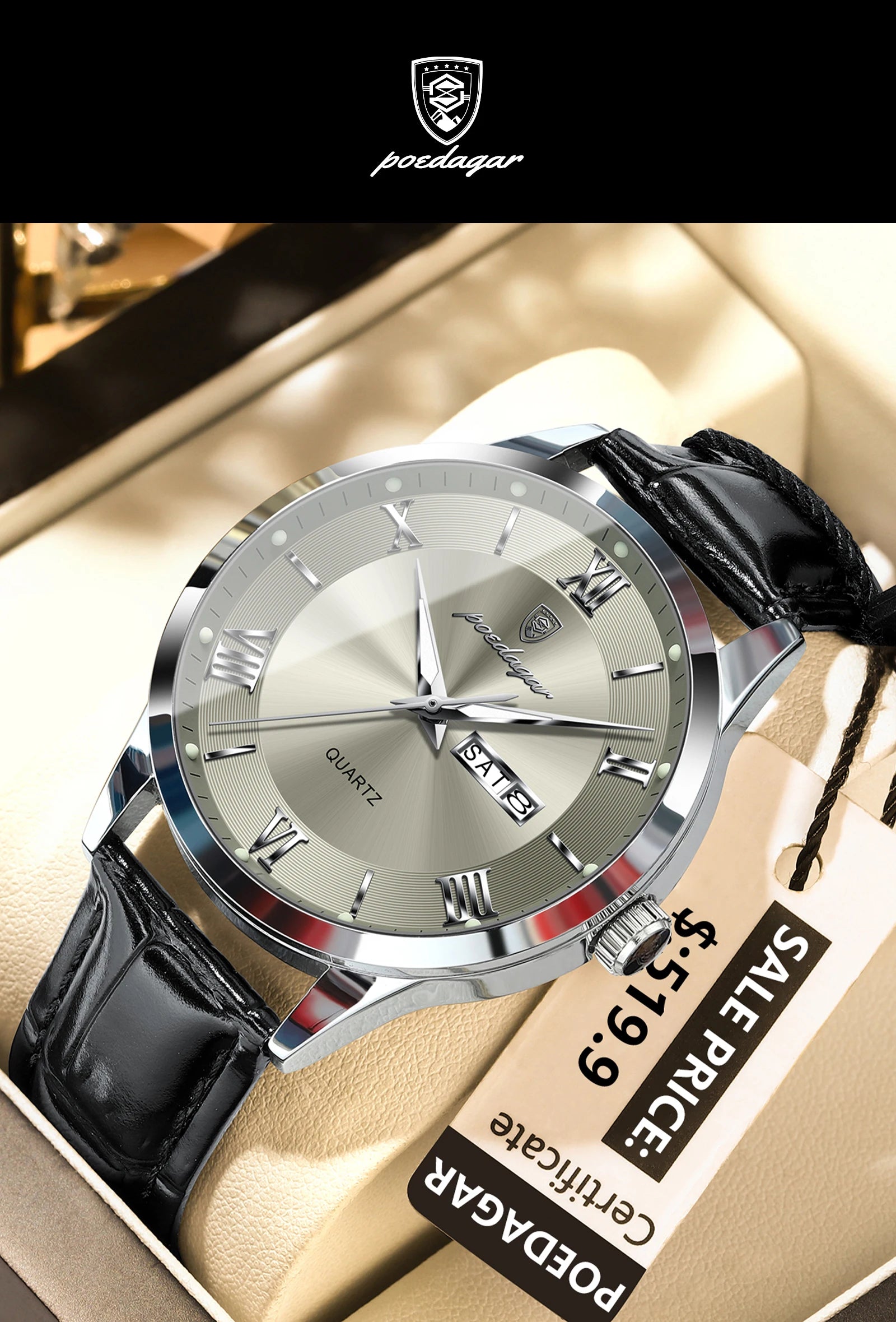 Montre de luxe haut de gamme pour homme, style militaire, étanche, lumineuse, date…