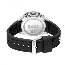 Montre BOSS sport homme chronographe bracelet silicone noir